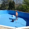 Pulizia piscine rivestimento telo PVC